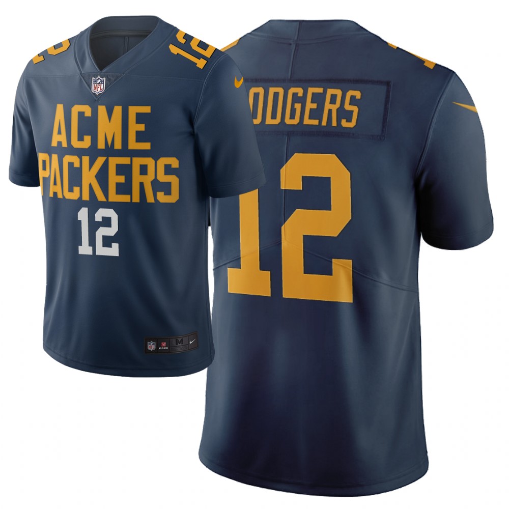 Men Nike NFL Green Bay Packers #12 aaron rodgers Limited city edition navy jersey->buffalo bills->NFL Jersey